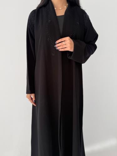 الثبات | بقماش كريب اندونيسي اسود مع شك دردوزي على...