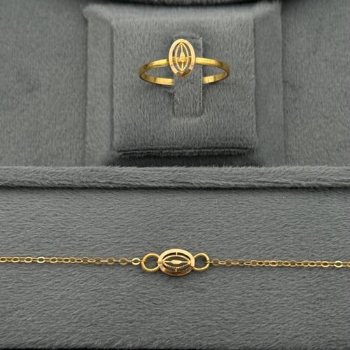 طقم الأناقة الذهبية