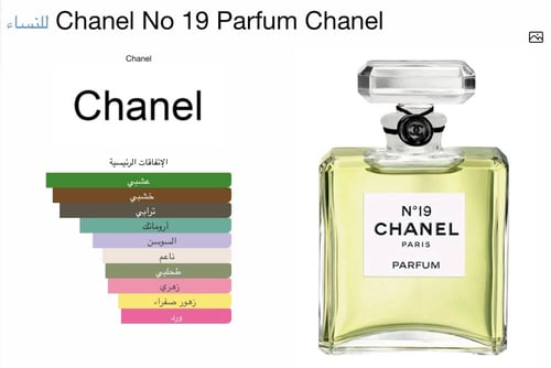 دهن زيت عطري شانيل رقم 19 extrait chanel no 19 par...