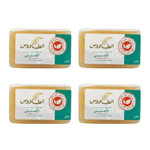 صابون الطاووس الطبيعي الأصلي 120 جرام 4 قطع