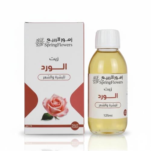 زيت الورد من زهور الربيع للبشرة والشعر