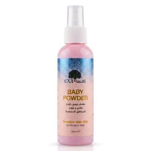 Exa deodorant and baby powder for sensitive areas