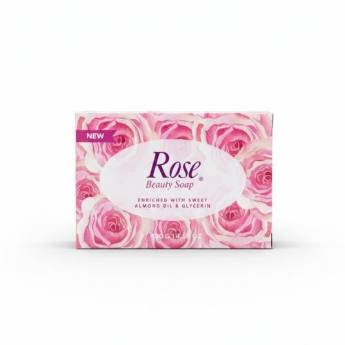 صابون الجمال Rose بالورد وزيت اللوز الحلو والجلسري...