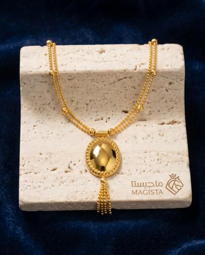عقد بصمة لماع – ذهب عيار 21