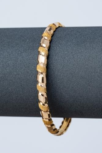 بناجر مبروم مطفي لماع مصندق – ذهب عيار 21