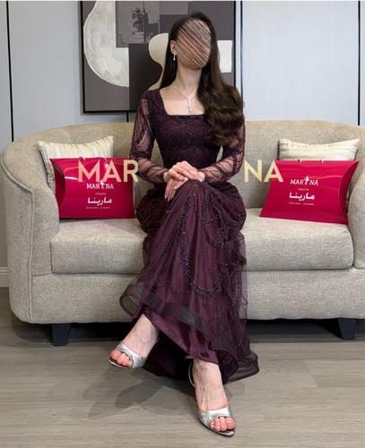 فستان لمياء توتي (فستان توتي كلفه شك راقيه انيقه)