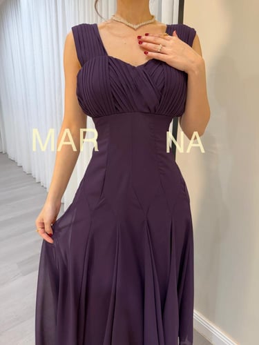 فستان ميس ( فستان ليلكي جورجيت )