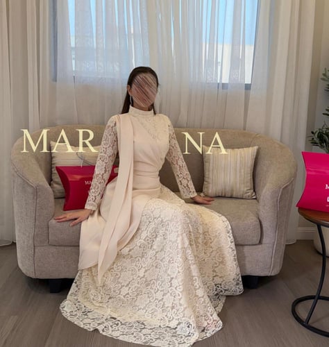 فستان نسمه(فستان بيج دانتيل فرنسي وباربي )