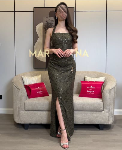 فستان رابيا (فستان زيتي كلفه شك سهره)