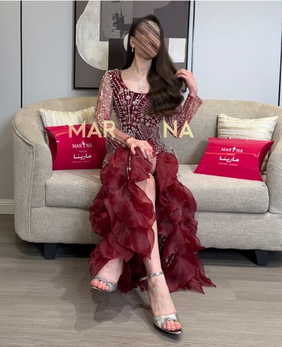 فستان عبير عودي (فستان عودي كلفه شك سهره كسرات جزا...