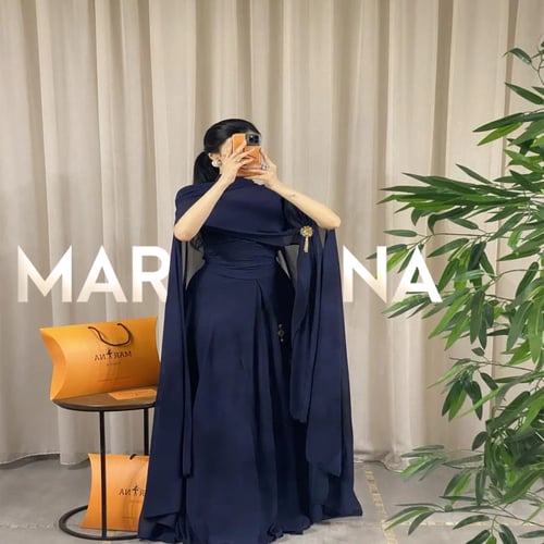 فستان اميرة (فستان كحلي طويل)