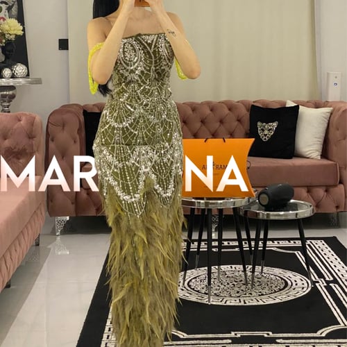 فستان وتين (فستان كب طويل)