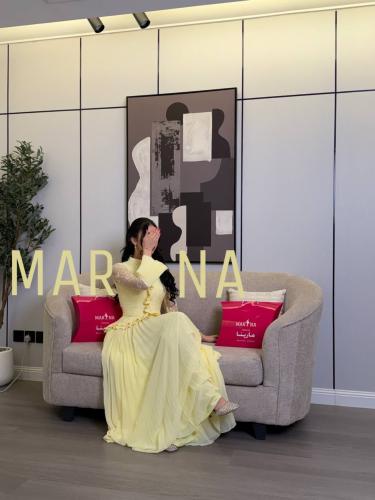 فستان ميرا (فستان ليموني صدريه دانتيل بوليسيه و جو...