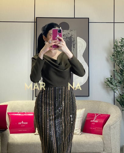 فستان لارا (فستان صدريه باربي وكلفه شك سهره)