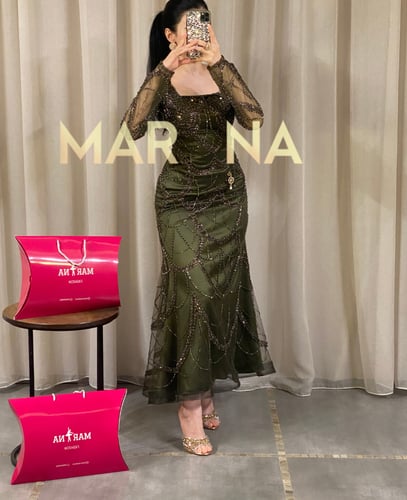 فستان تولاي (فستان زيت كلفه شك راقية أنيقه)