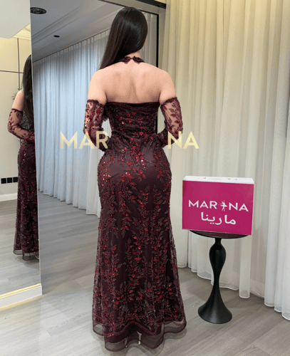 فستان مياده توتي( فستان توتي شك سهره راقيه اكمام م...