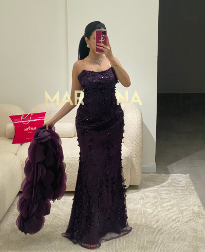 فستان روز (فستان ليلكي كلفه مورد وشك وجاكت قص ليزر...