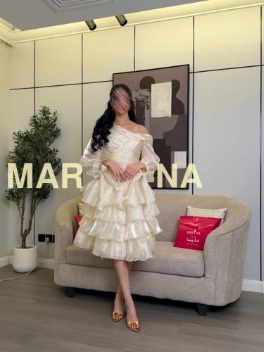 فستان ريمي (فستان بيج جزار لمعة طبقات )