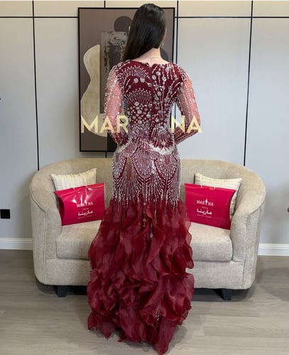 فستان عبير عودي (فستان عودي كلفه شك سهره كسرات جزا...