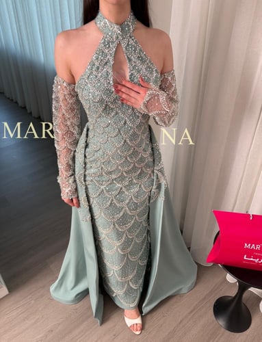 فستان ميرال (فستان تيفاني شك سهره وذيل باربي)