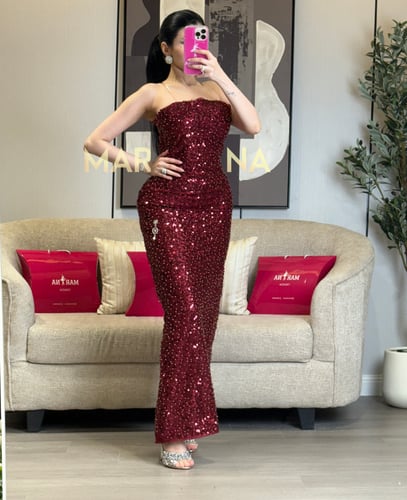 فستان هناي عودي (فستان قطعتين كلفه شك سهره وجورجيت...