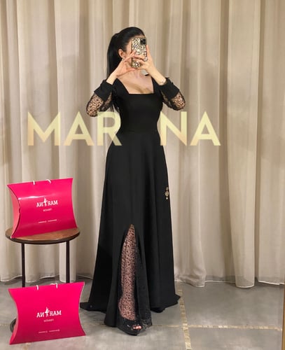 فستان سيلا (فستان كريب أنيق كلوش)