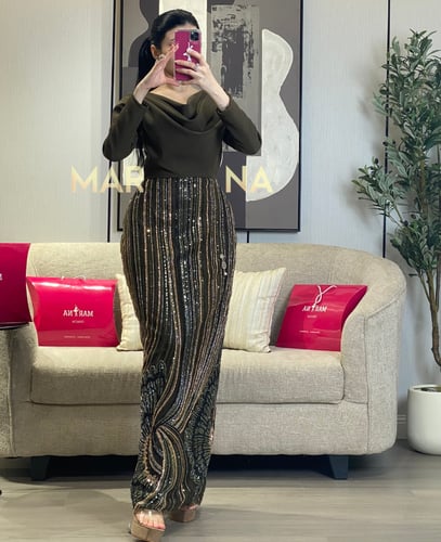 فستان لارا (فستان صدريه باربي وكلفه شك سهره)