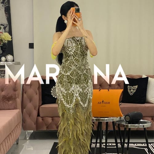 فستان وتين (فستان كب طويل)