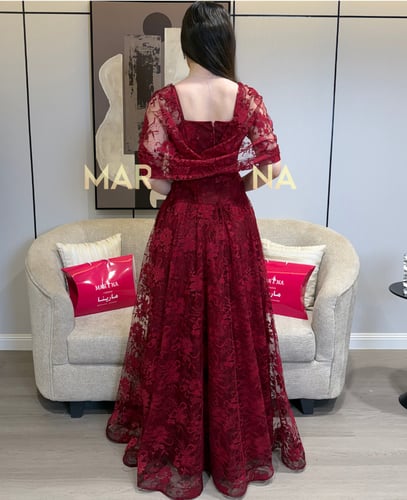 فستان رهايف (فستان عودي دانتيل فرنسي)