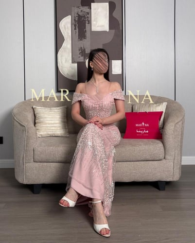 فستان فريده (فستان لحمي شك سهره )