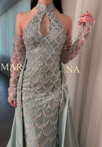 فستان ميرال (فستان تيفاني شك سهره وذيل باربي)