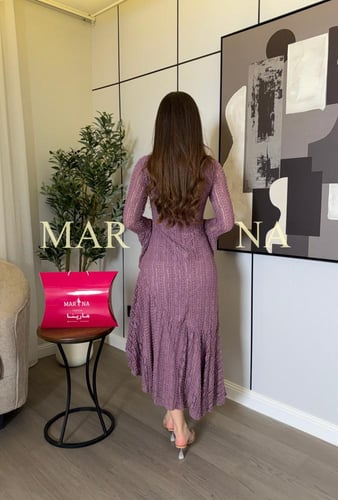 فستان ديفا (فستان موف ناعم)