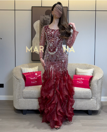 فستان عبير عودي (فستان عودي كلفه شك سهره كسرات جزا...