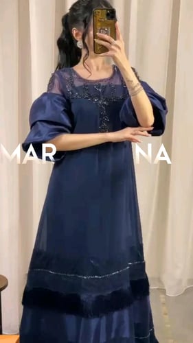 فستان سمو (فستان سهرة كحلي)