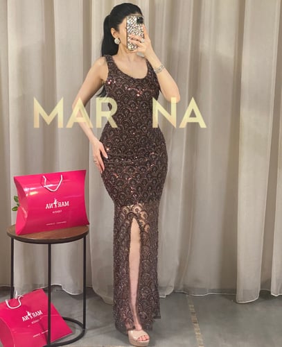 فستان سلطانة (فستان قطعه لول أنيق راقي)