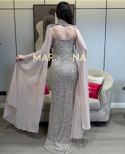 فستان هناي (فستان البيج قطعتين شك وسهره وجورجيت)