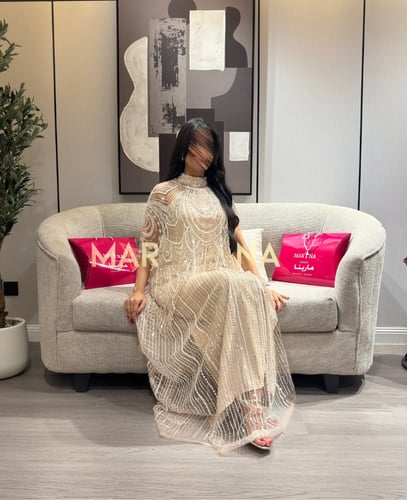 فستان نجوى (فستان قطعتين بطانه باربي وشك سهره راقي...