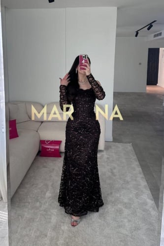 فستان اسيل (شك سهره اكمام منفصله)