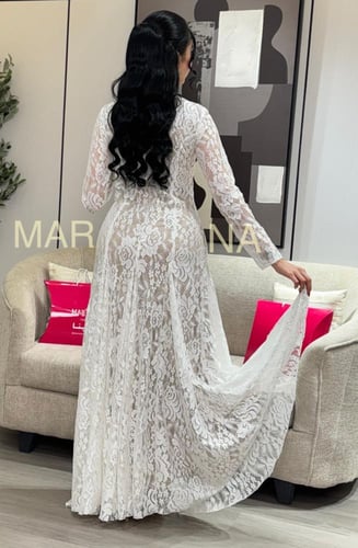 فستان نوران (فستان سكري دانتيل مبطن )