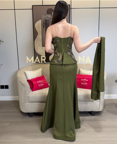 فستان ديفا (فستان باربي زيتي صدريه كورسيه شك سهره...