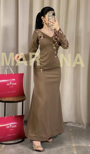 فستان منار (فستان انيق تطريز يدوي)