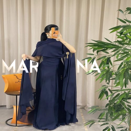 فستان اميرة (فستان كحلي طويل)