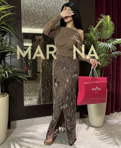 فستان جنى (فستان قطعة مع كريب)