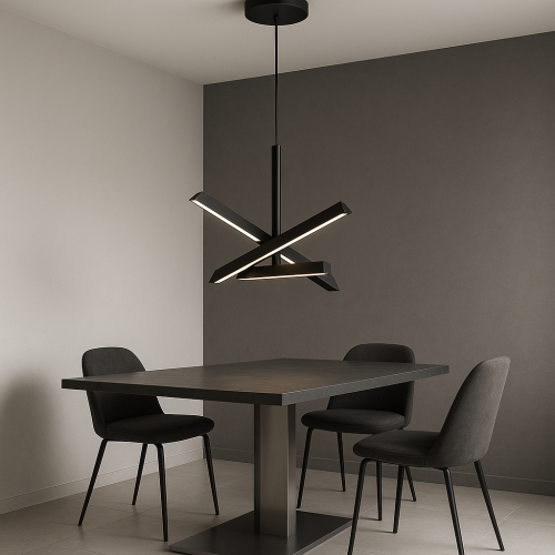 ثريا معلقة مودرن أسود 38 واط -3000 كلفن - زاوية ال...