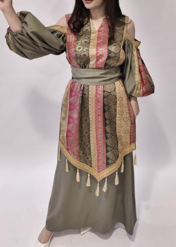 جلابية رمادية كم حاير - 104