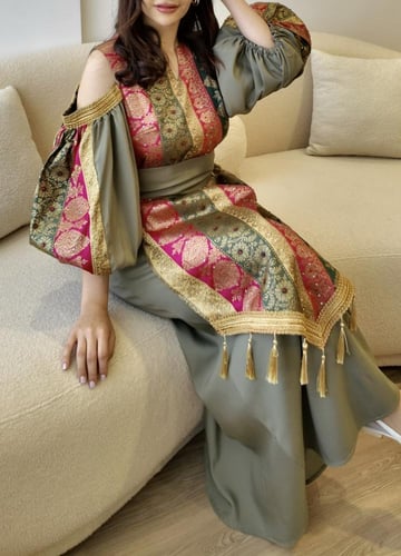 جلابية رمادية كم حاير - 104