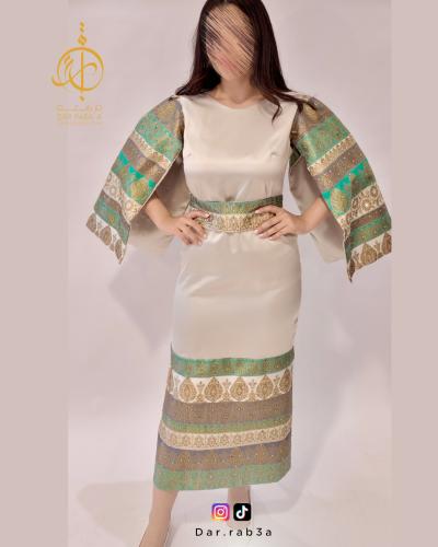 جلابية خليجية كم مفتوح - J100