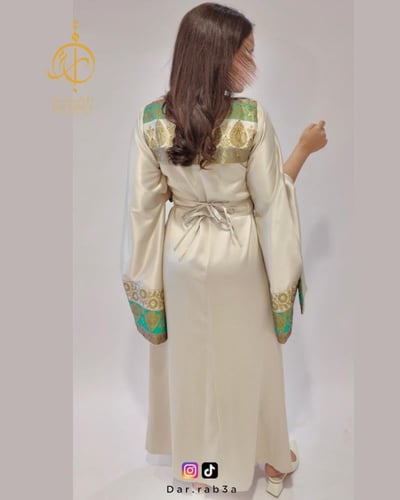 جلابية خليجية كم طويل -J101