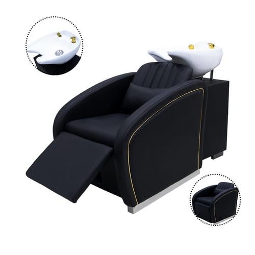 كرسي مع مغسلة 3*1 اسود OC8249