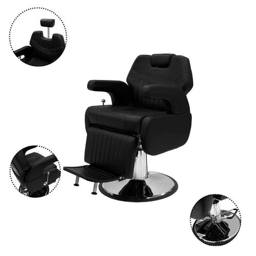 كرسي حلاقة رجالي اسود AW-9164